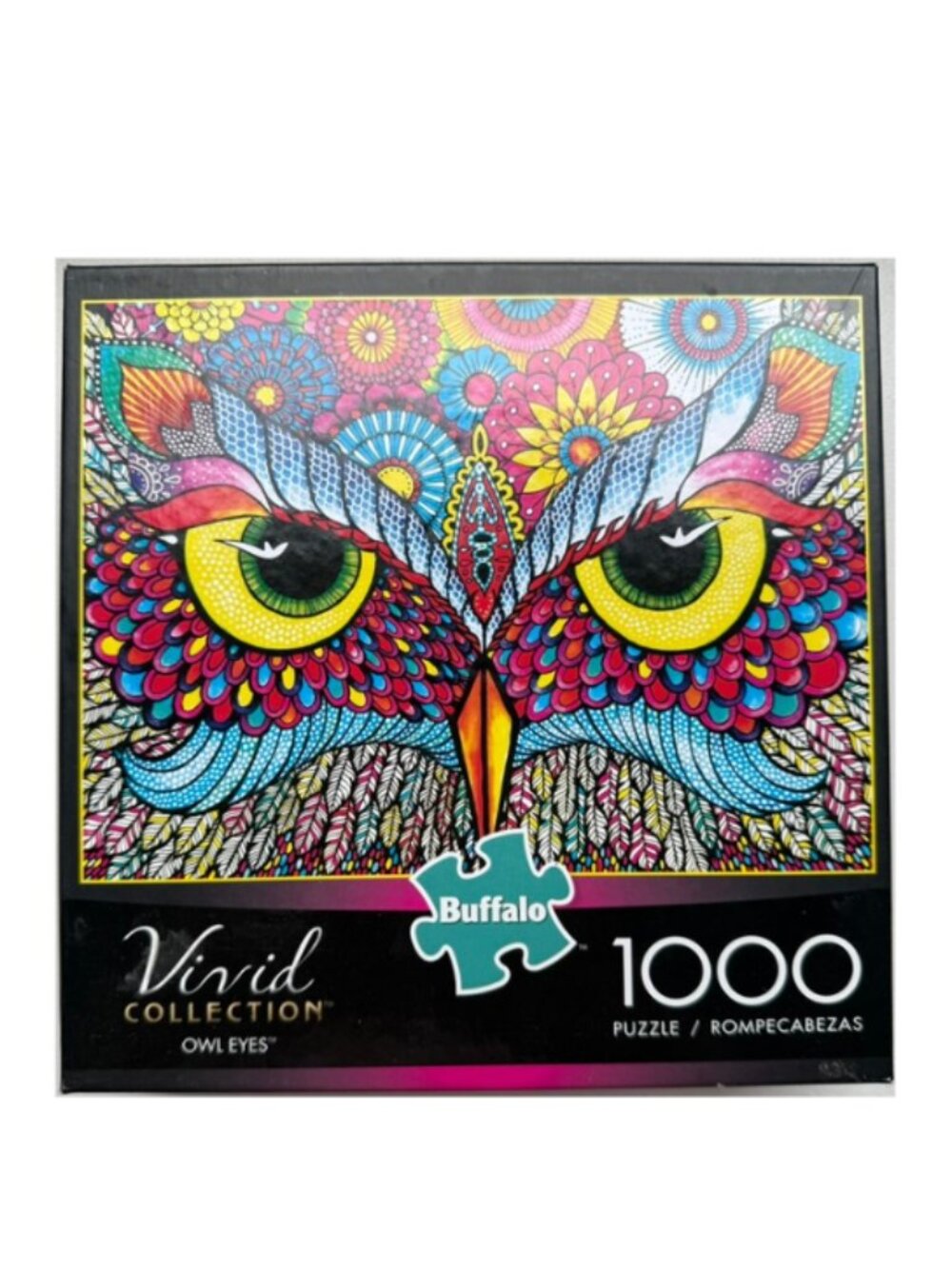Buffalo Games Owl Eyes Vivid Collection 1000 Piece Puzzle Hello Angel